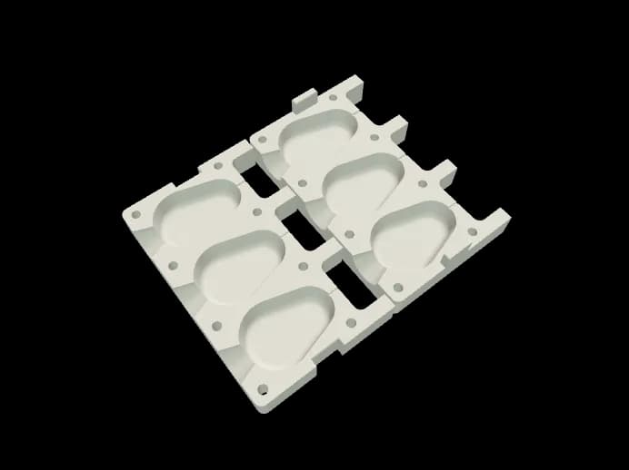 Mold for concrete weights 3x70 g