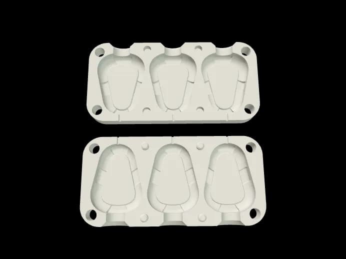 Mold for concrete weights gripa 3х70 gr
