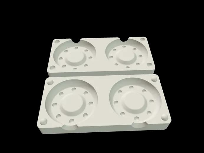 Mold for concrete weights round 2х140 g